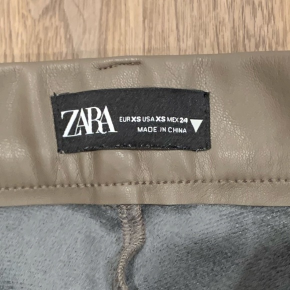 Zara Faux Leather Pants - Picture 4 of 4